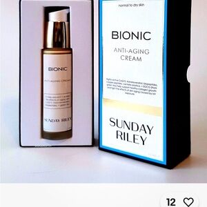 Sunday Riley Bionic Anti-Aging Cream - White and Black 1.7 fl oz New